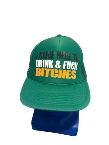I Came Here To Drink & F.. B Rope Trucker Snapback Hat