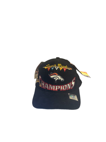 NFL Vintage Denver Broncos Super Bowl XXXII 32 Champions 1998 Snapback Hat Black
