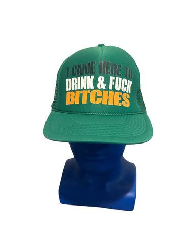 I Came Here To Drink & F.. B Rope Trucker Snapback Hat