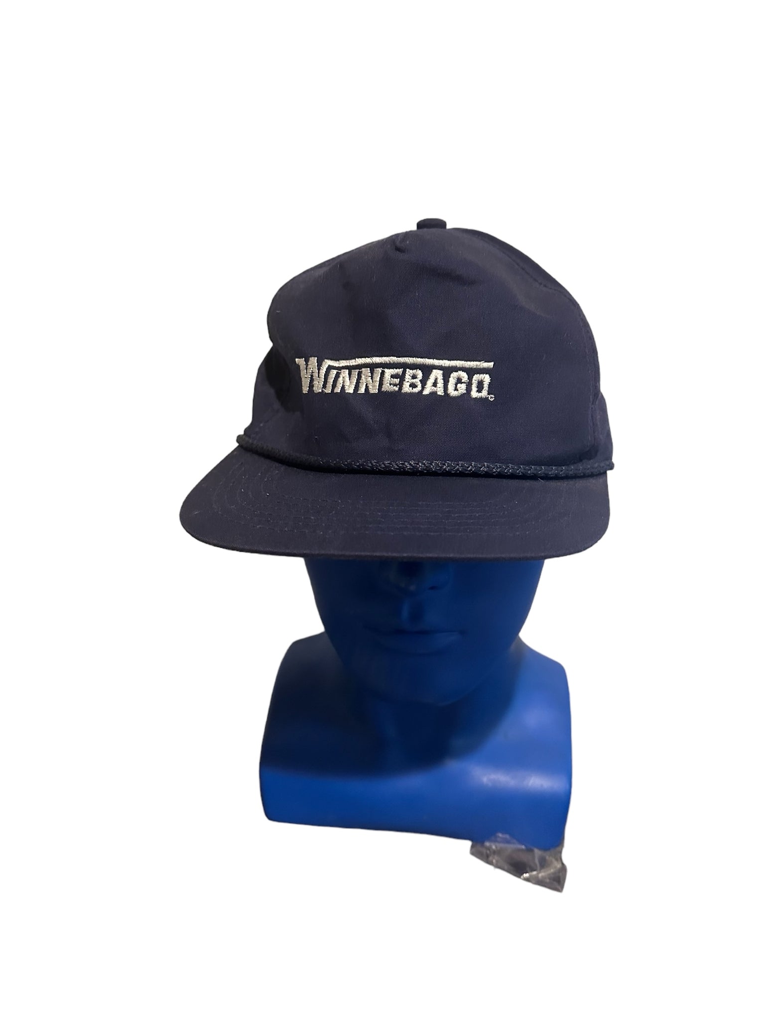 vintage winnebago Embroidered Script Blue Rope Snapback Hat