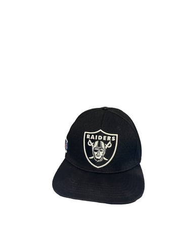 pro standard nfl raiders embroidered logo superbowl xvii on side snapback hat