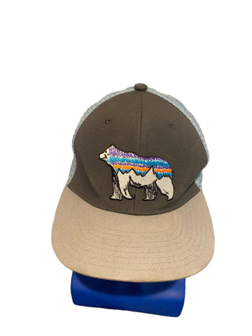 Patagonia fitz roy embroidered bear snapback trucker hat
