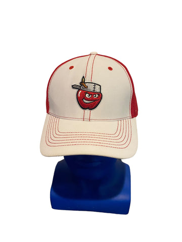 Minor League fort wayne tincaps 47 brand adjustable strap hat White And Red