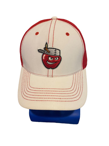 Minor League fort wayne tincaps 47 brand adjustable strap hat White And Red