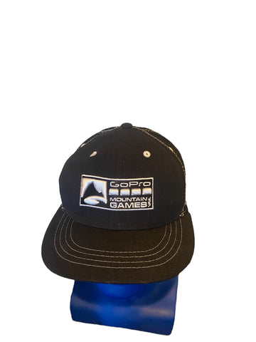 go pro mountain games vail embroidered logo trucker hat snapback