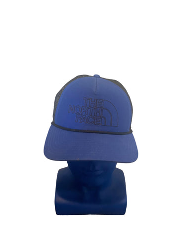 The North Face Snapback Stitch Trucker Hat Cap - Blue & Black One Size