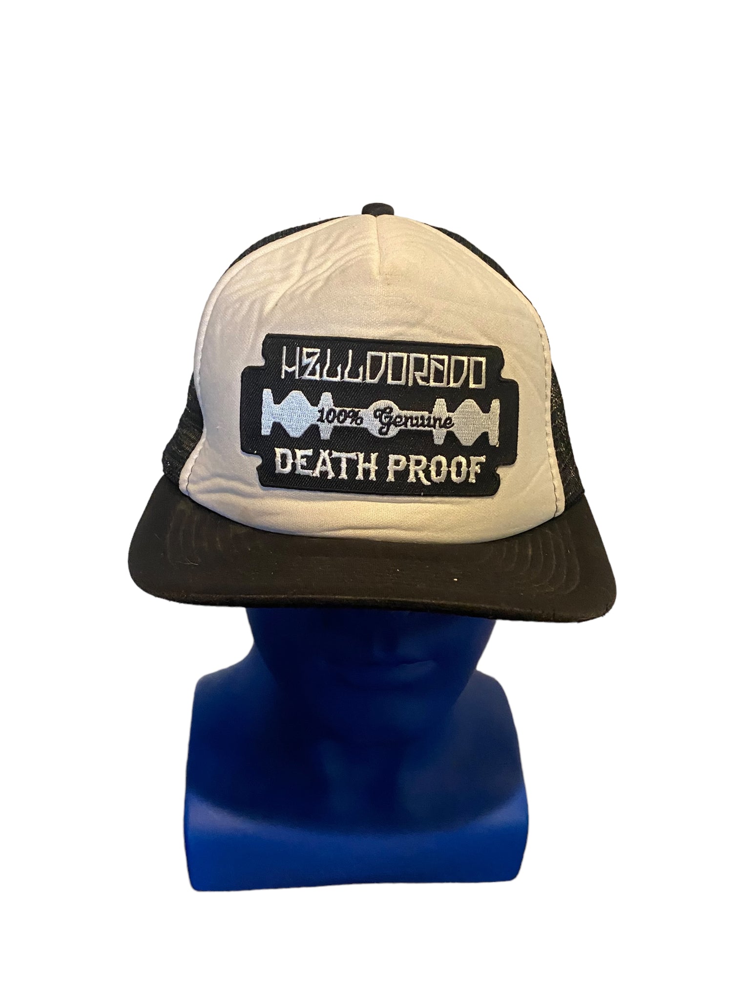 helldorado 100% genuine death proof patch trucker hat