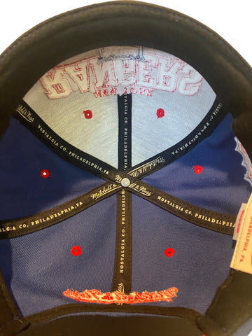 mitchell & ness vintage hockey nhl new york rangers snapback hat