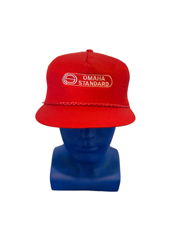 Omaha Standard Snapback Hat VTG Foam Front Rope Cap Trucker Adult