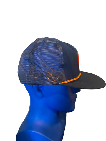 vintage dark blue 76 patch rope trucker hat snapback