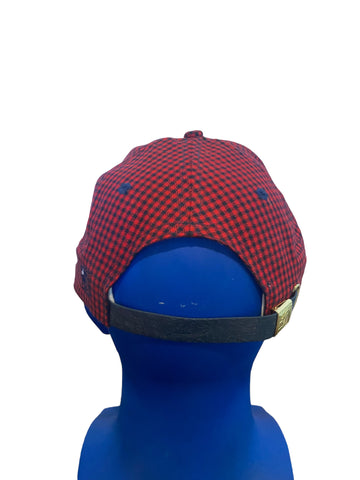 the game plaid utah embroidered adjustable starp hat
