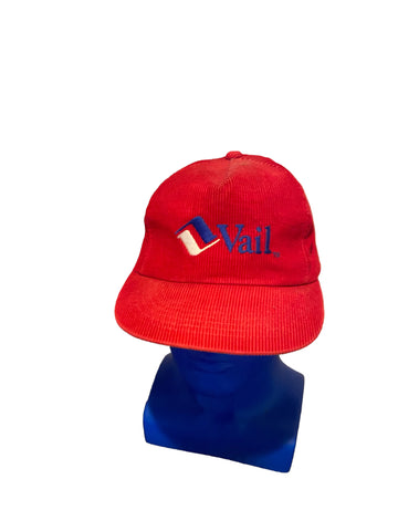 Vintage Vail Colorado Corduroy Hat Snapback Yupoong