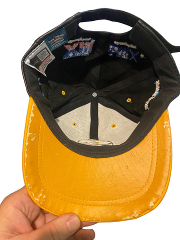 vintage Rare drew pearson nfl pitsburgh steelers Embroidered leather hat (read)