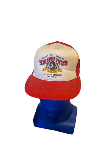 Vintage Support The Olympics Whiskey Petes Casino Las Vegas Trucker Hat Snapback