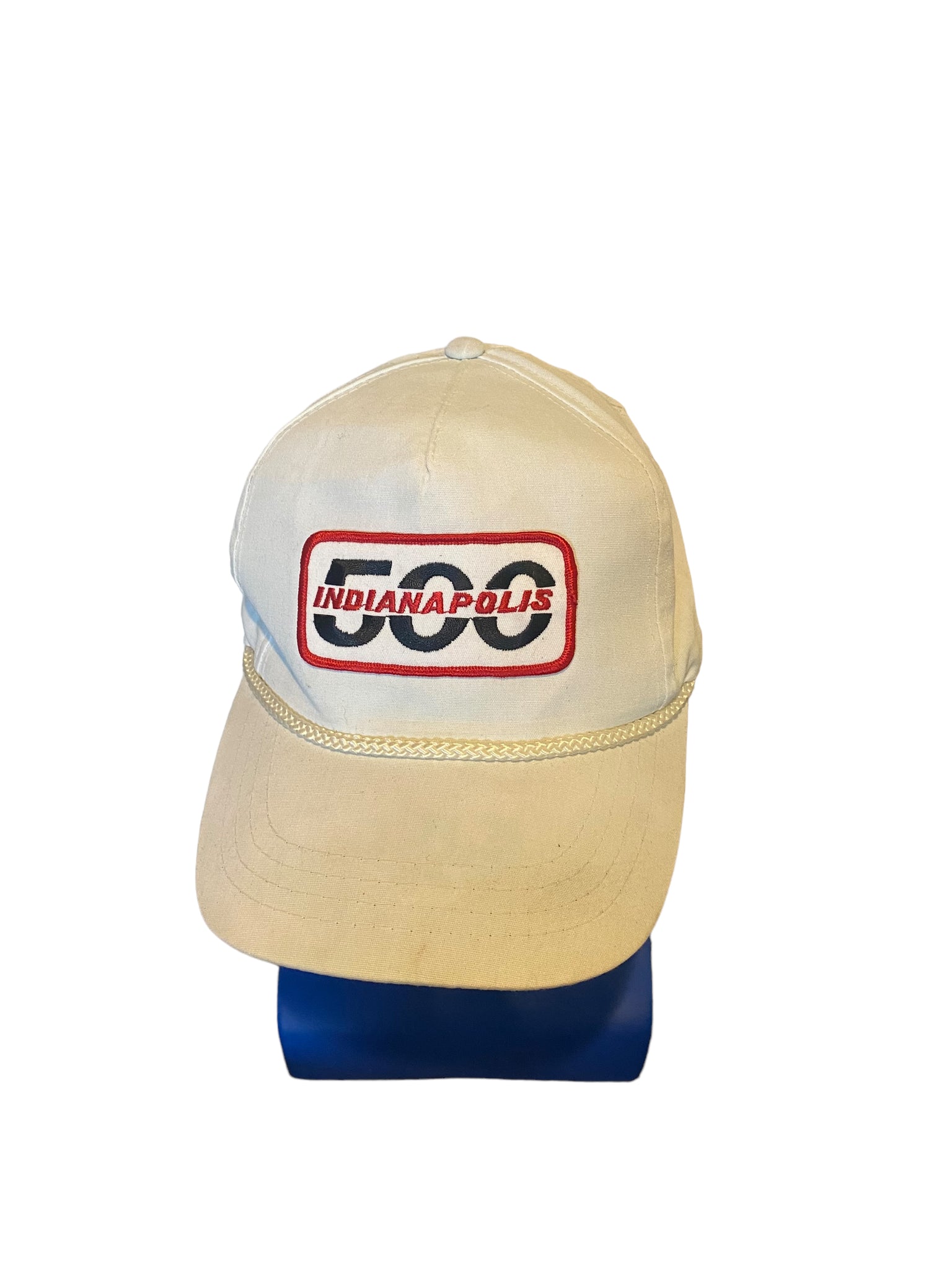 Vintage Indianapolis 500 patch Hat Snapback White