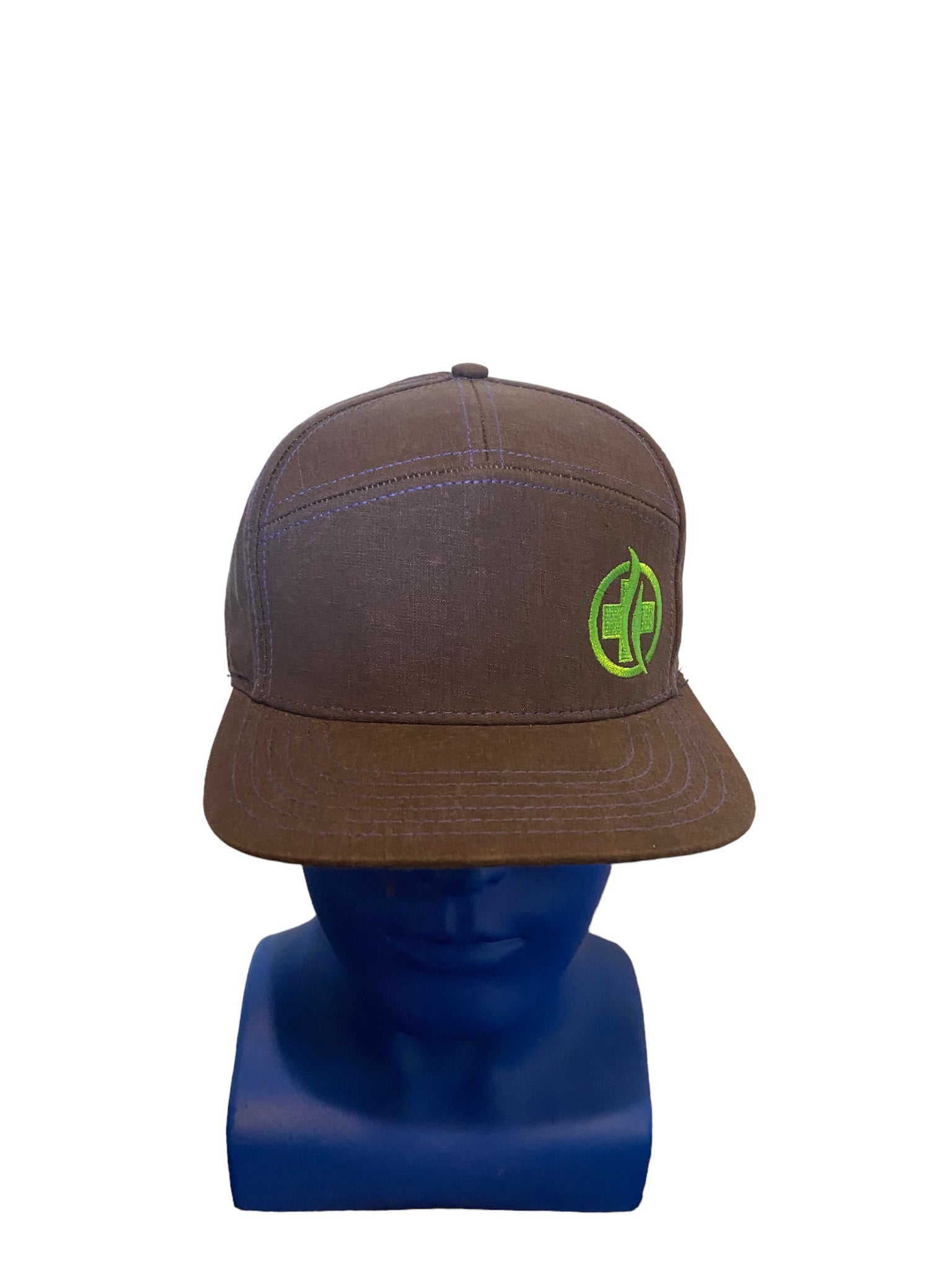 Oak And Marble Herbal Healing Gray With Purple Stitching Snapback Hat