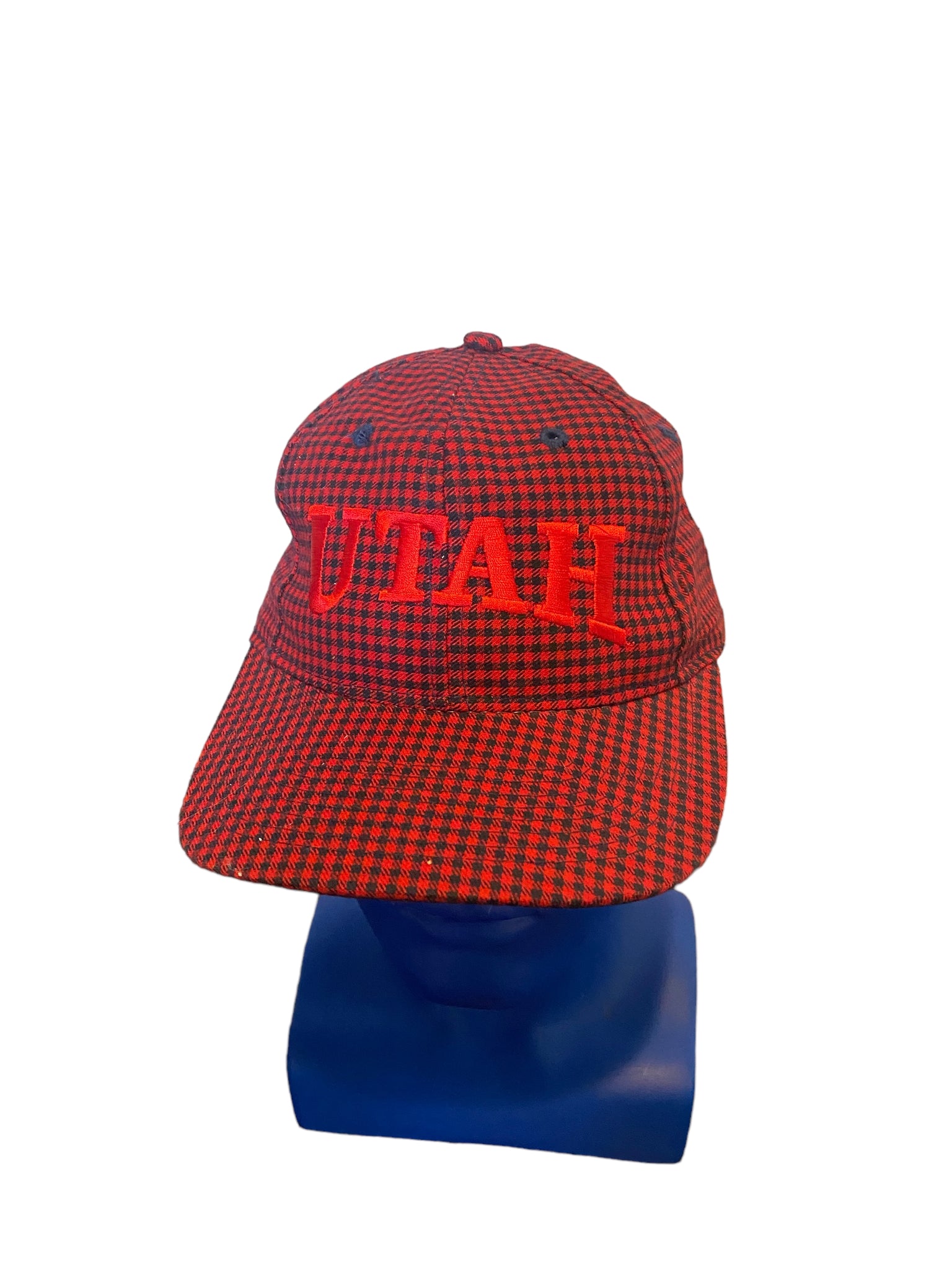 the game plaid utah embroidered adjustable starp hat