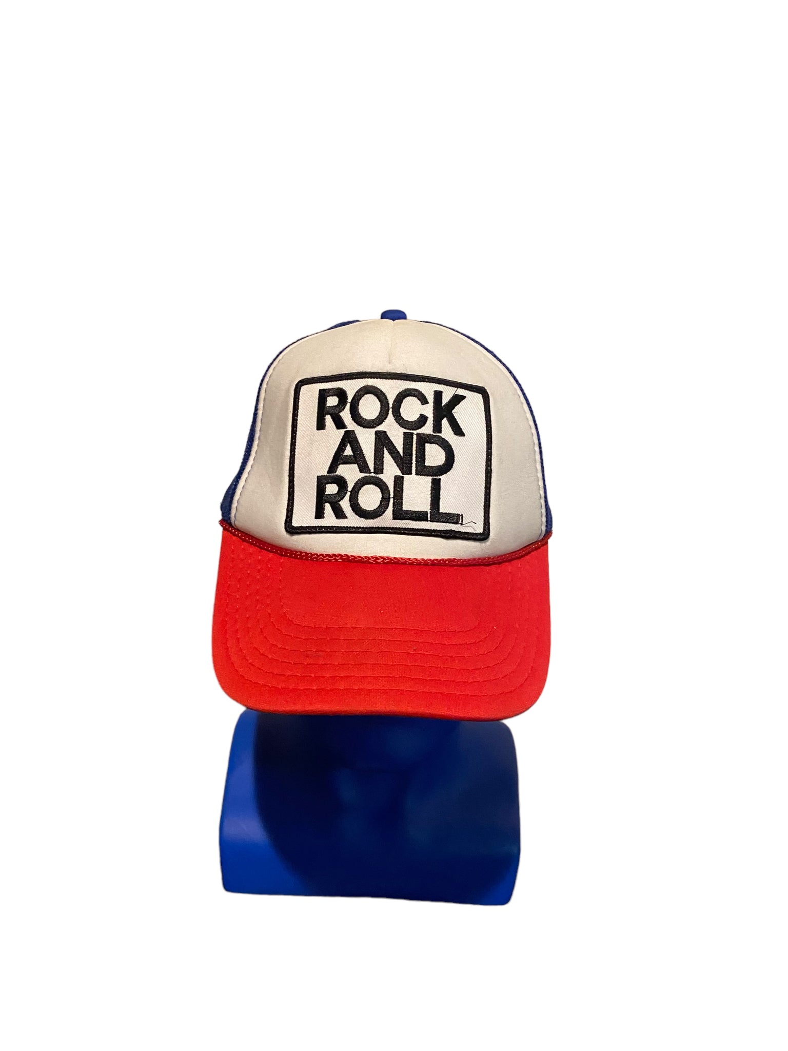 aviator nation rock and roll patch red white blue truck hat snapback