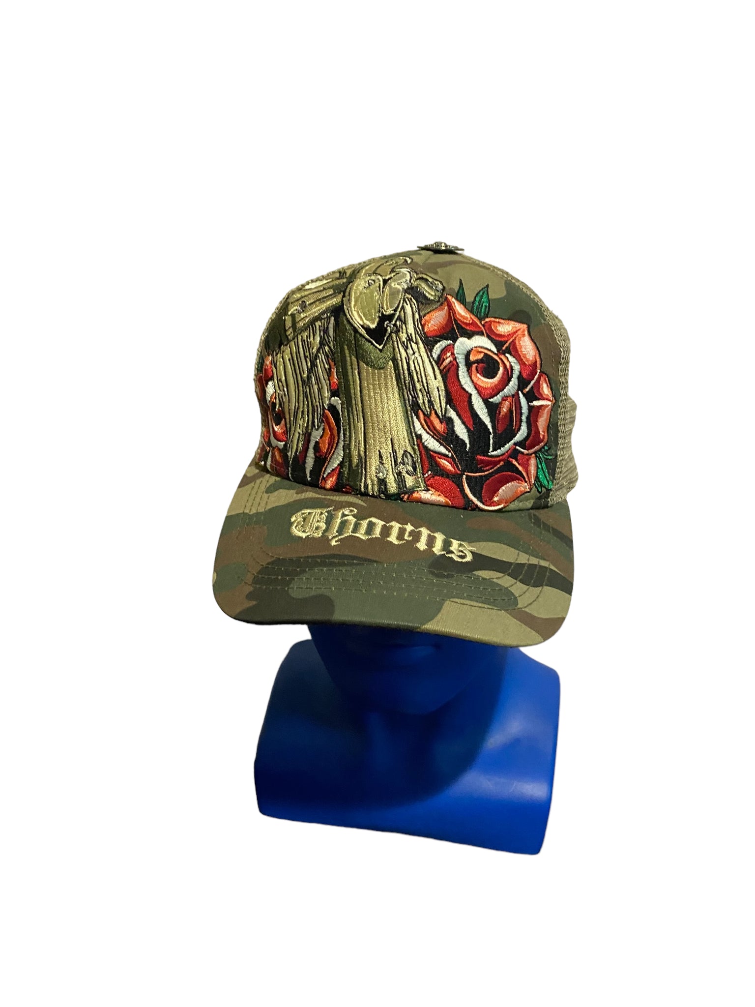 thorns brand Embroidered Tattoo Style Logos Camo trucker hat snapback