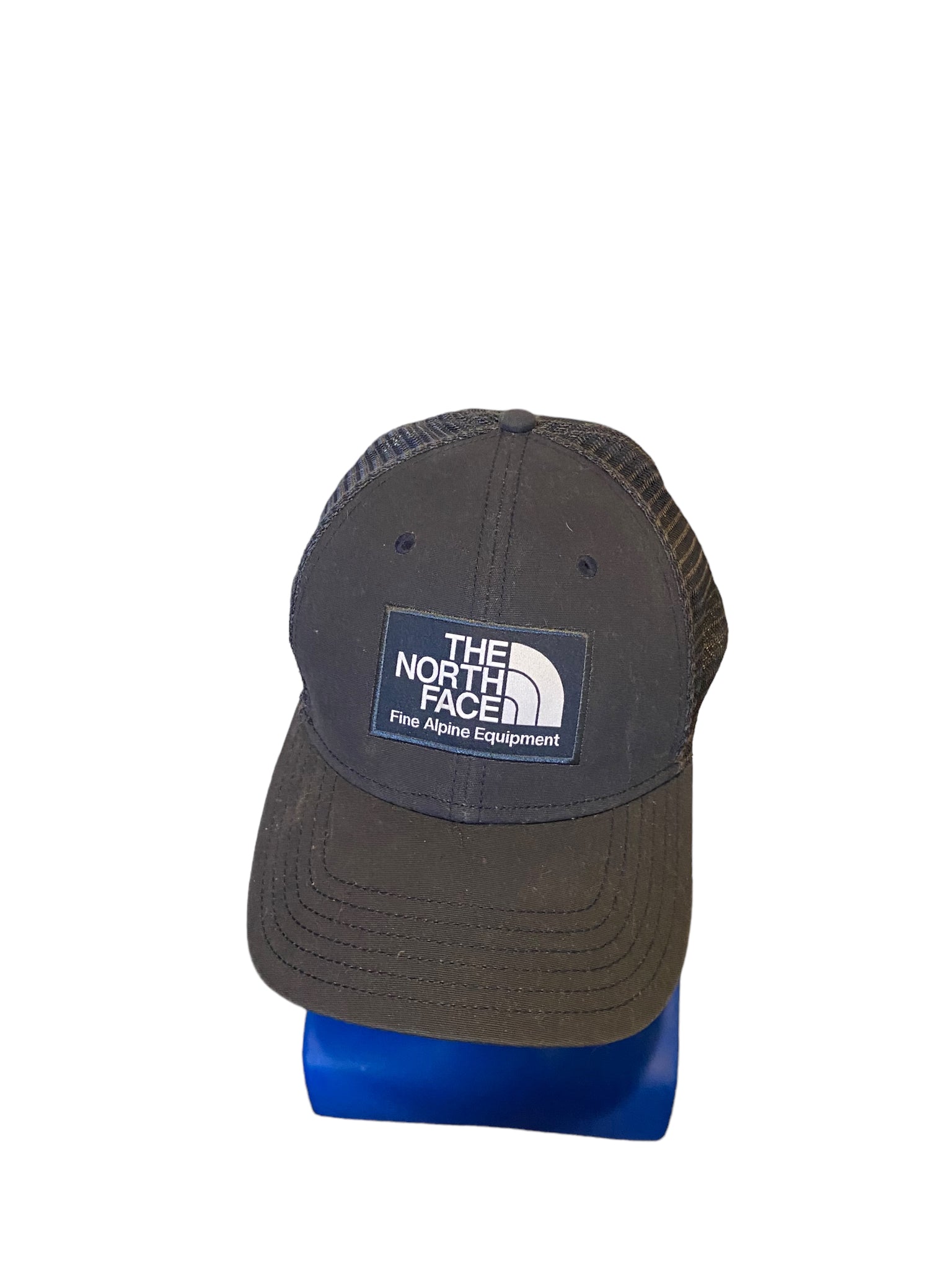 the north face fine alpine equipment patch snapback trucker dark blue hat
