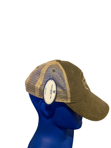 bluebird cafe nashville embroidered logo corduroy trucker hat snapback nwt