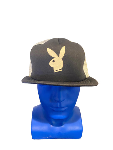 Vintage Playboy Bunny Puff Print Trucker Hat Snapback