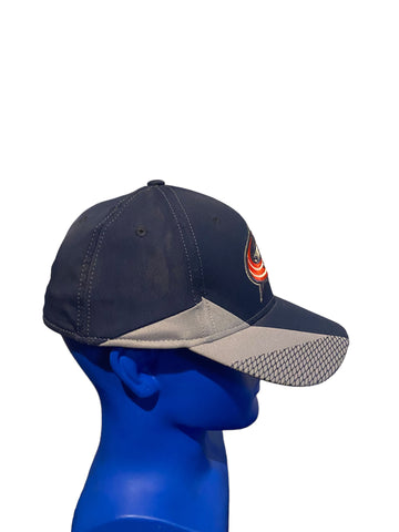 NHL columbus blue jackets reebok hat Fitted size L/xl dark blue and gray