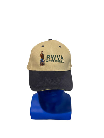 vintage rwva appleseed embroidred logo and script adjustable strap hat