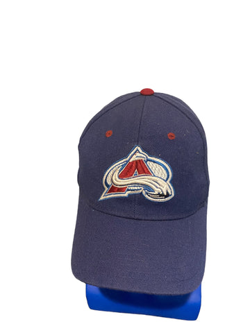 zephyr nhl colorado avalanche embroidered logo fitted hat size 7 1/4