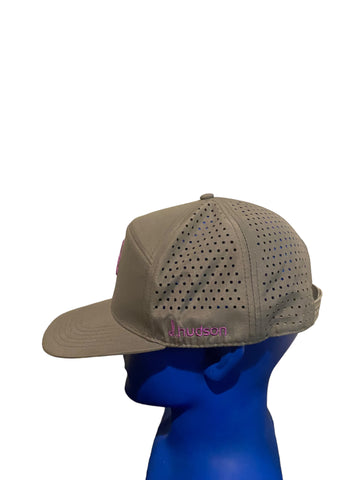 Dancin' Cactus d.Husdon Flex Snapback Hat Rare Purple Gray