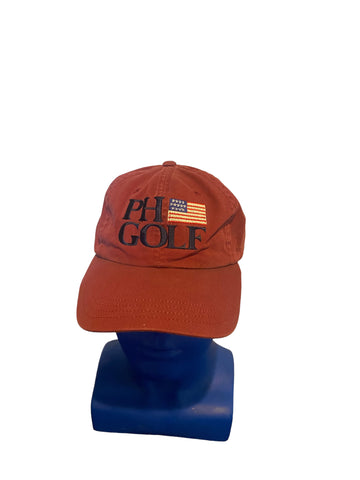 vintage imperial Headwear Embroidered Ph Golf And Us Flag Adjustable Strap Hat