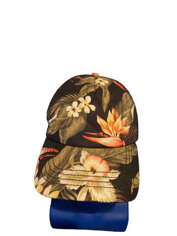billabong tropical floral all over print trucker hat snapback