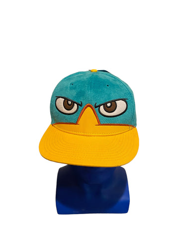 Phineas And Ferb 'Where's Perry' Furry Snapback Hat Cap Duck Disney Hat