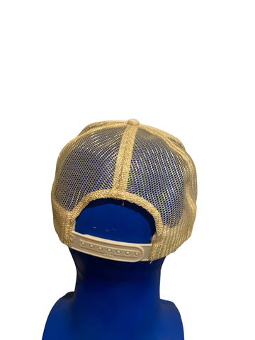 vintage nashville embroidered script truck hat snapback cream color Otto Brand