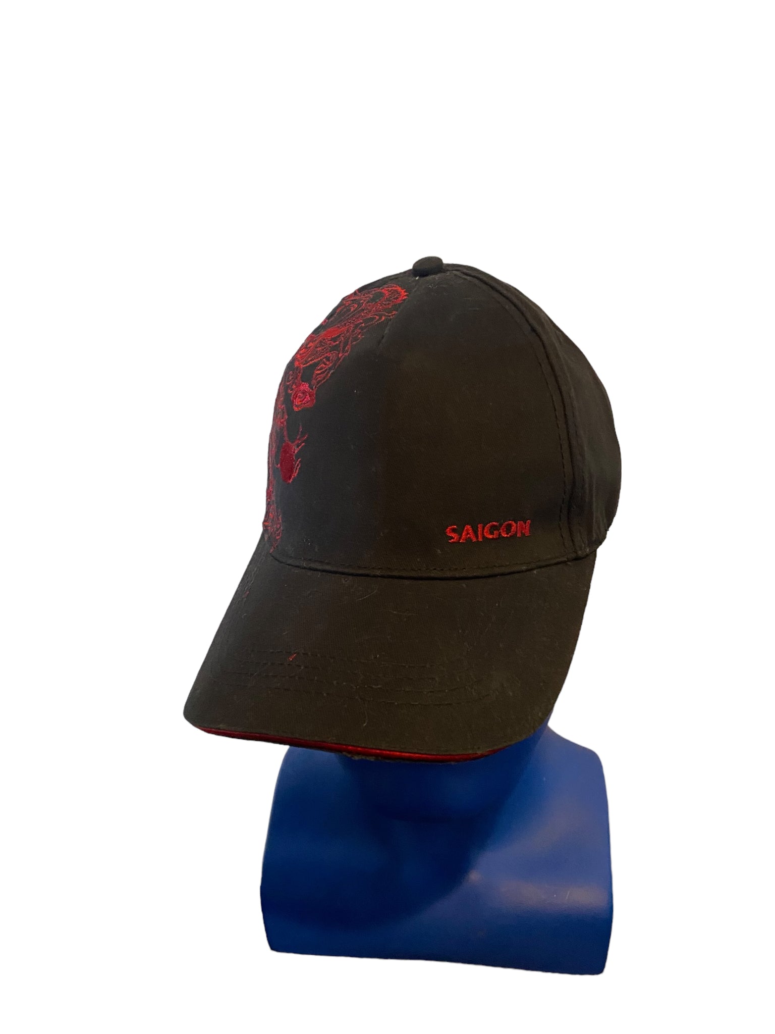 Rare hard Rock Cafe Saigon With Embroidered red dragon Adjustable Strap hat