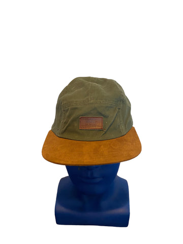 Skateboard Vans Off The Wall 5 Panel Hat Cap Camper Hat Army Green / Brown