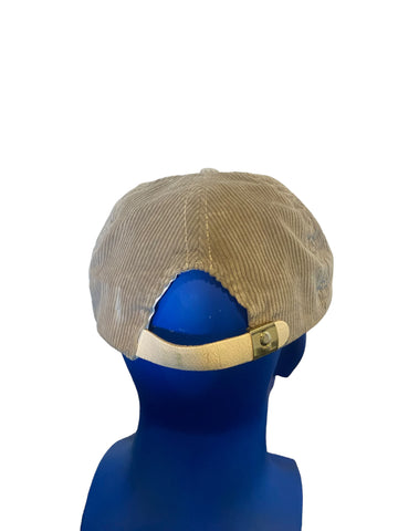 mammoth mountain Logo Patch Corduroy Rope Hat Leather Strap (read)