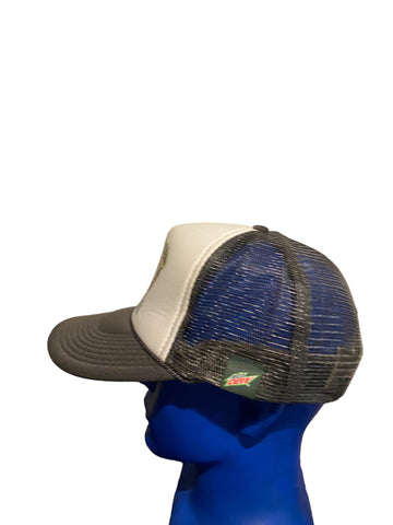 otto cap mountain dew snoboard and paint brush cartoon logo trucker hat snapback