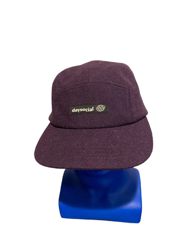 ASOS Daysocial 5 panel cap in purple fleece