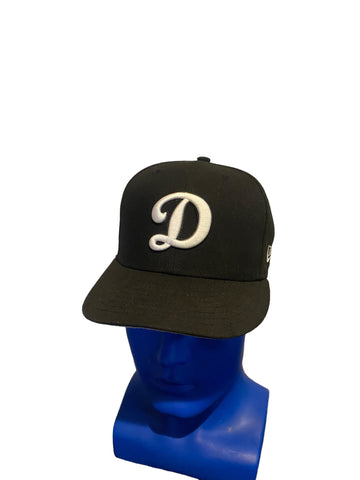 NEW Era 59Fifty MLB LA Dodgers Men's Black & White Baseball Cap Hat 7 1/8