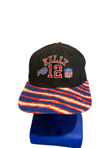Rare vintage zubaz nfl buffalo bills Kelly #12 quarterback club snapback hat