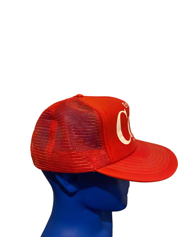 Vintage Enjoy Coke, Coca Cola Trucker Mesh Hat Snapback  Foam Baseball Cap Red