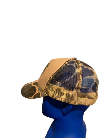 vintage otto caps furry woman figure patch Trucker camo Hat Snapback