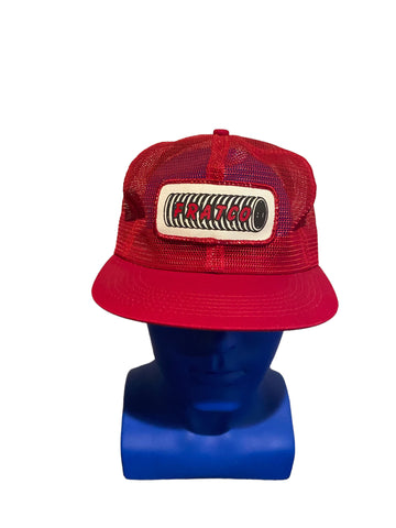 vintage k product fratco patch red trucker hat snapback