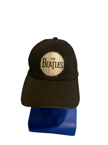 the beatles drum patch black adjustable strap hat