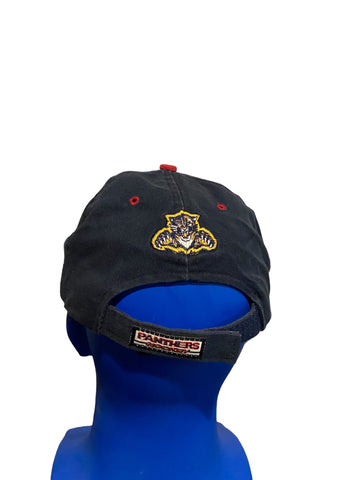 Zephyr panthers nhl hockey embroidered script w logo on back adj strap dad hat
