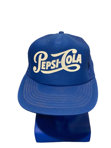 vintage pepsi cola script blue snapback hat designer award brand