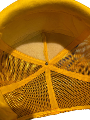 vintage budweiser field tester box patch yellow rope trucker hat snapback