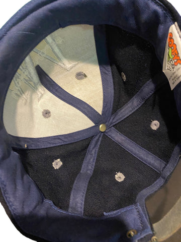 Vintage Goofy Hat Co. Mickey Mouse script Wool Hat long brim leather strap