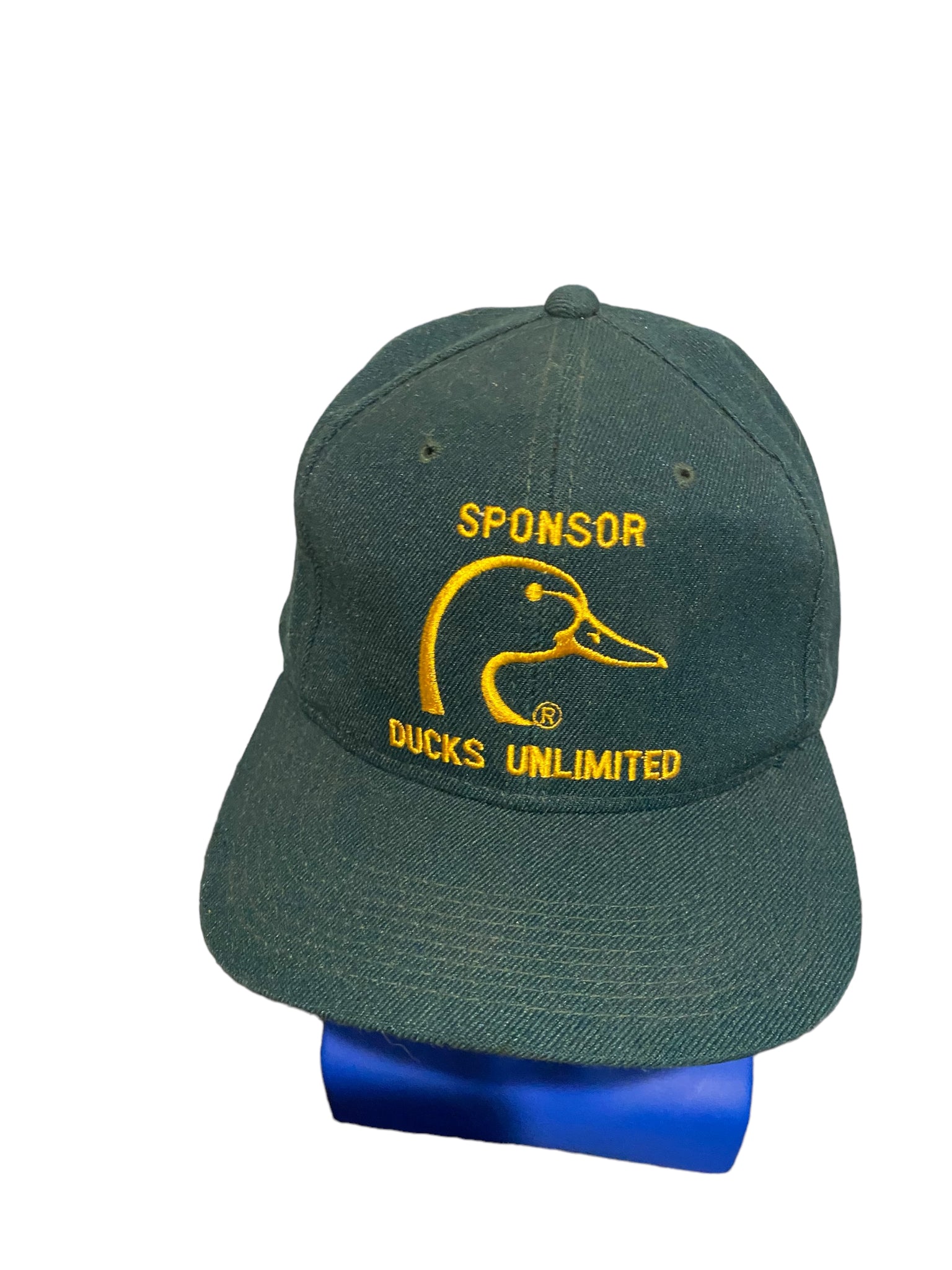 Vintage Ducks Unlimited Green Sponsor Hat Youngan SnapBack